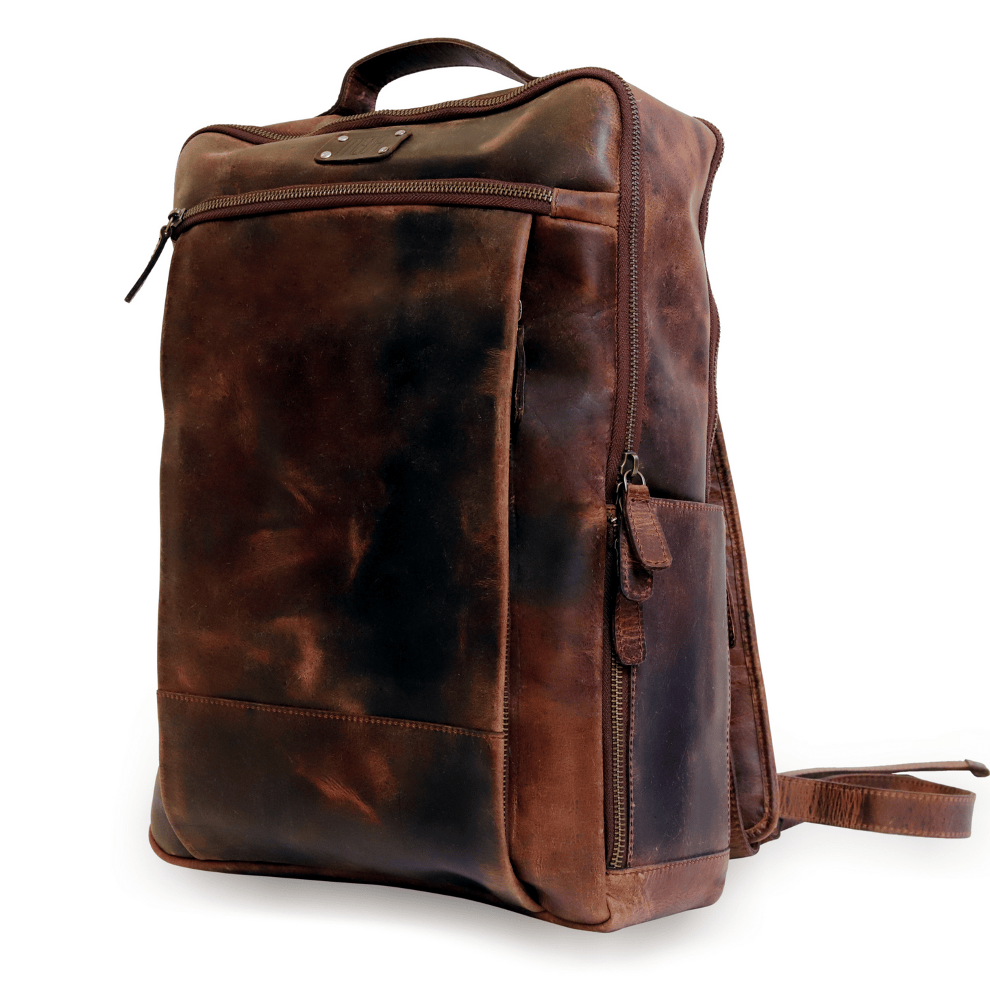 Carry Classic Genuine Leather Bagpack Muddy Brown