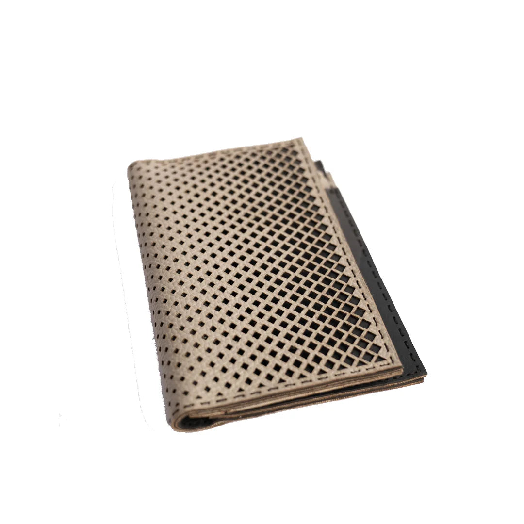 Hand Made And Upcycled Designer Wallets - Polka Grey