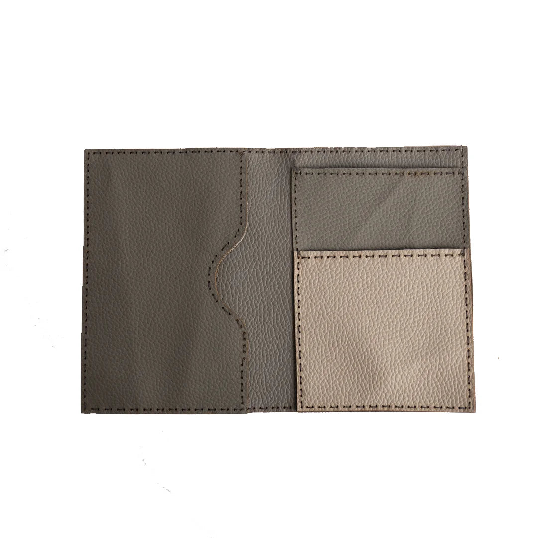 Hand Made And Upcycled Designer Wallets - Geometry art (Grey)