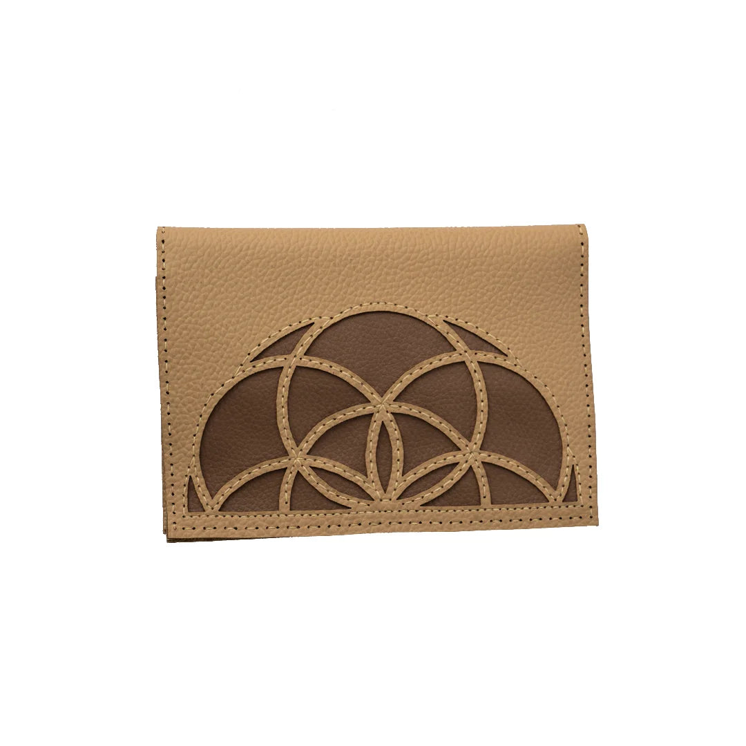 Hand Made And Upcycled Designer Wallets - Mandala (Brown)