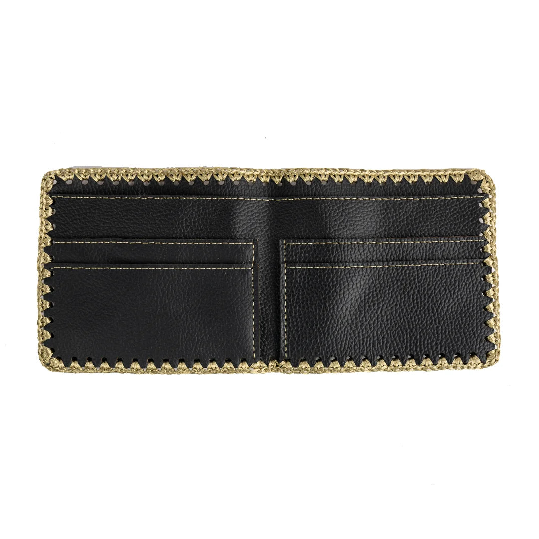 Hand Made And Upcycled Designer Wallets - Classic Black