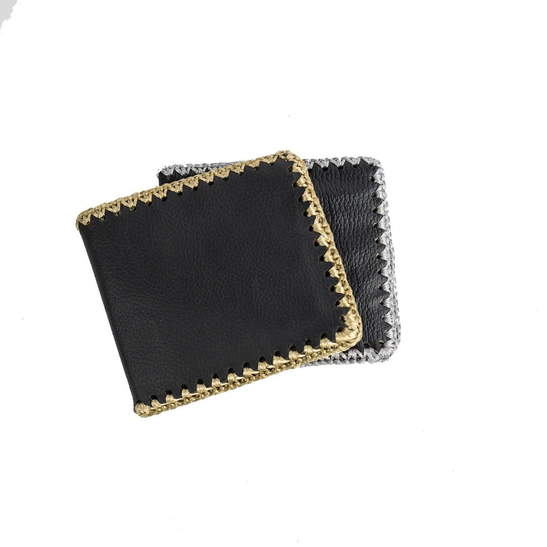 Hand Made And Upcycled Designer Wallets - Classic Black