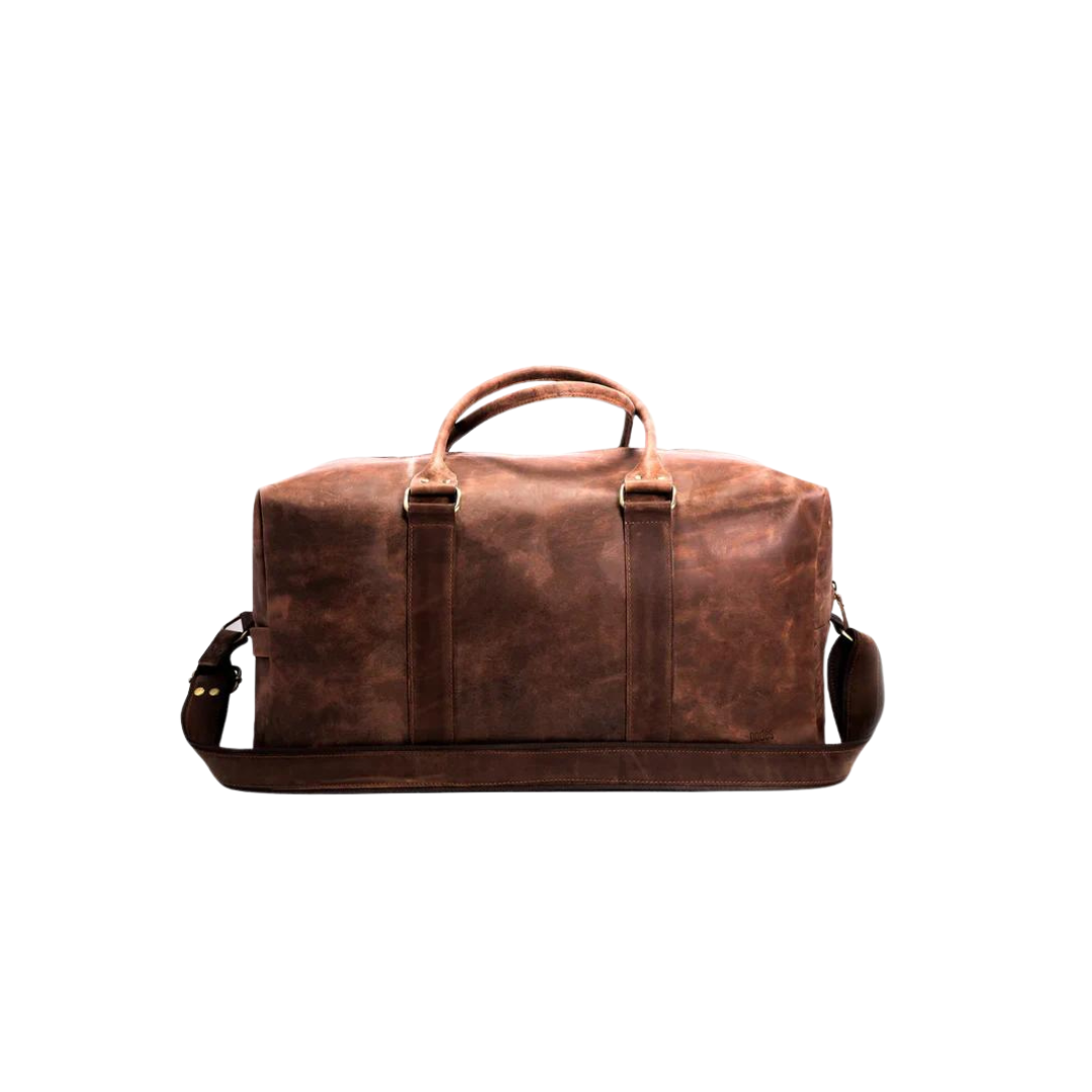 The Vagabond - Leather Cuboid Duffle Bag