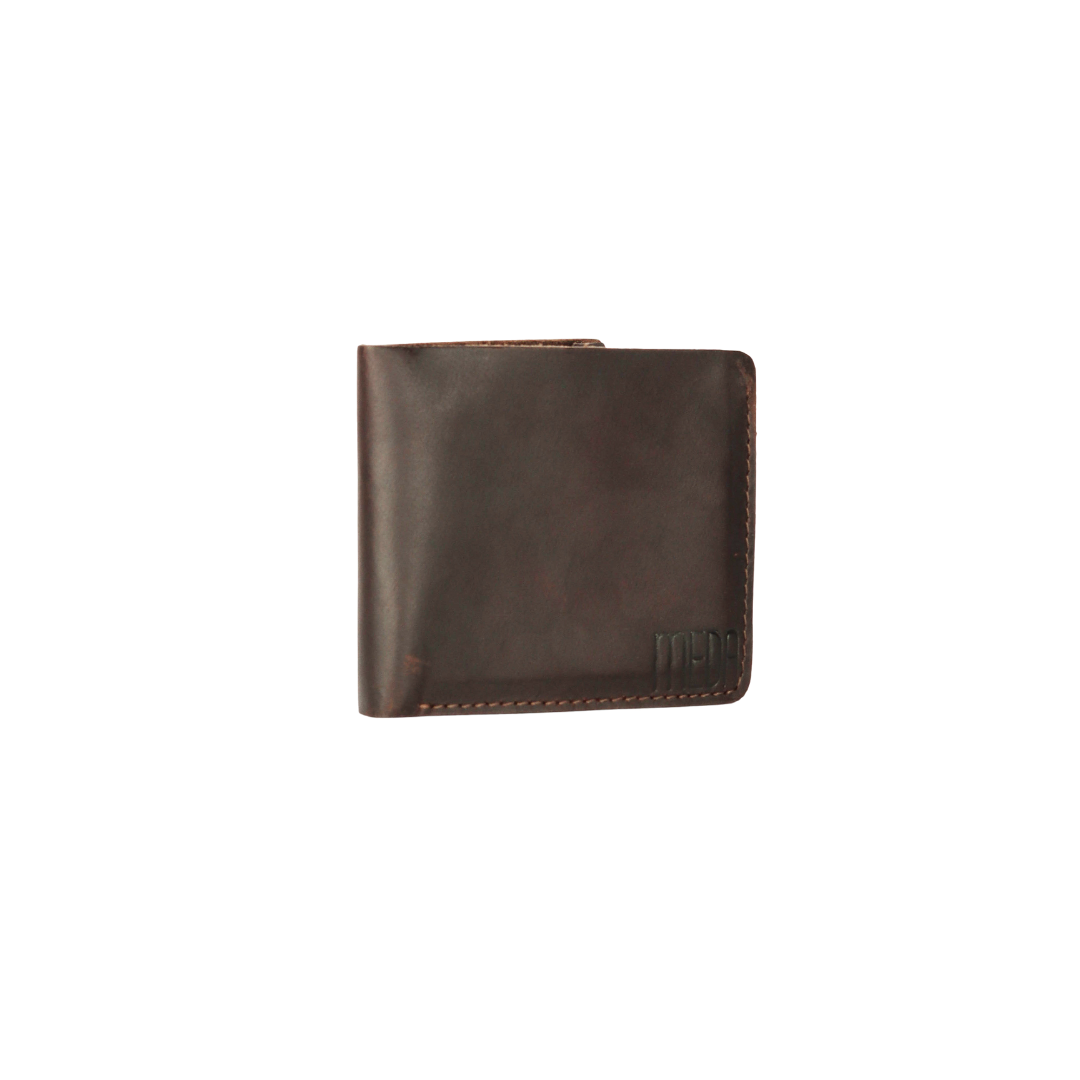 Mini Glam Leather Wallet Muddy Brown