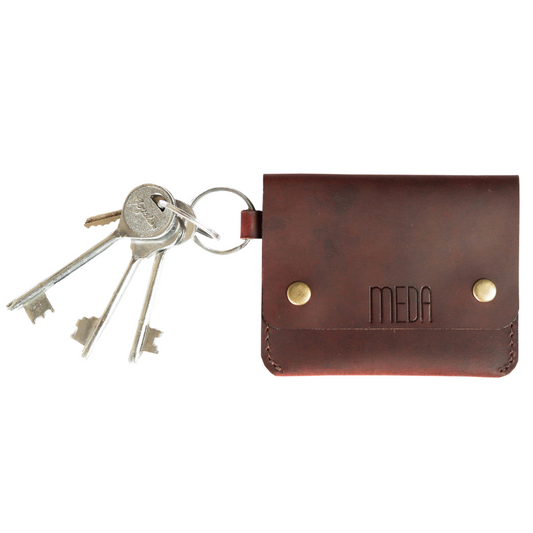 Grip Clip Card & Key Holder Sepia Wine