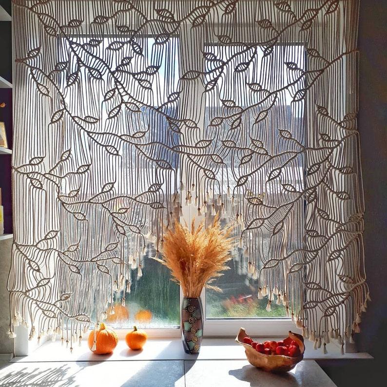 Bohemian Bliss- Macramé Window Tapestry